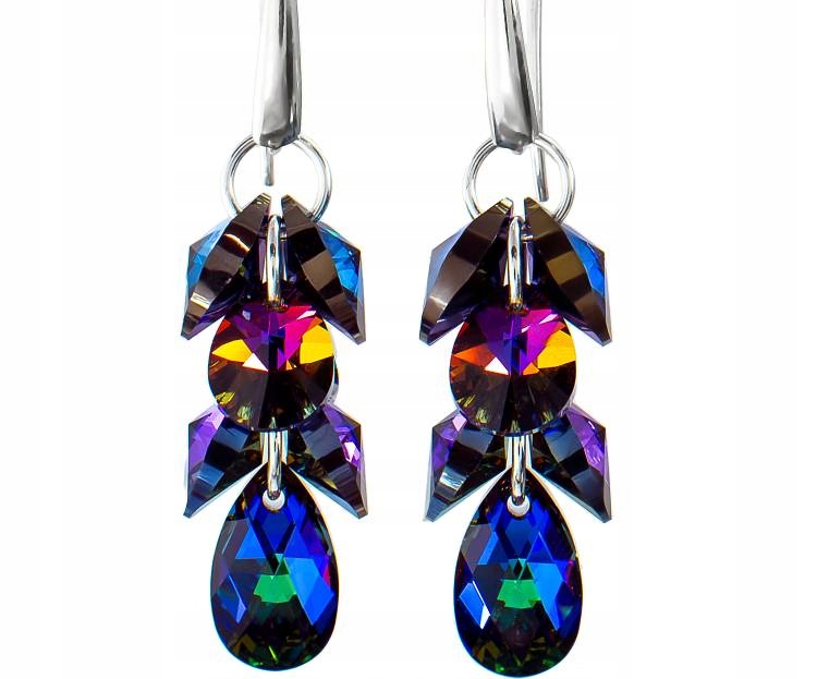 Krystalické Náušnice Zodiac Meridian Stříbro Arande