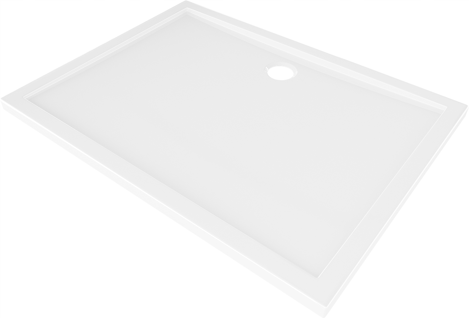 Slim obdélníková sprchová vanička Mexen Flow 95x80 cm Bílý Lesk