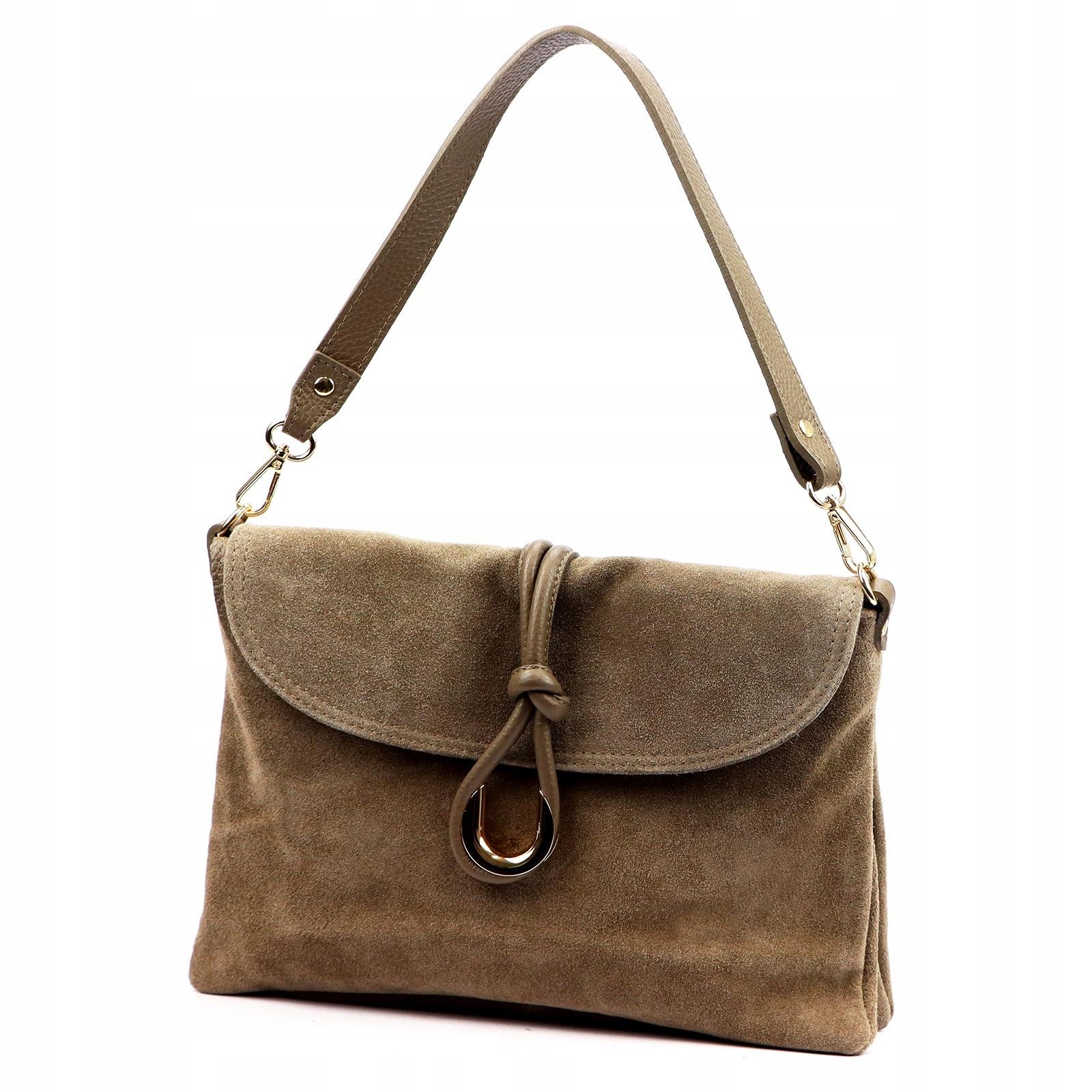 Dámská kabelka přes rameno semišová taupe přes rameno Luka
