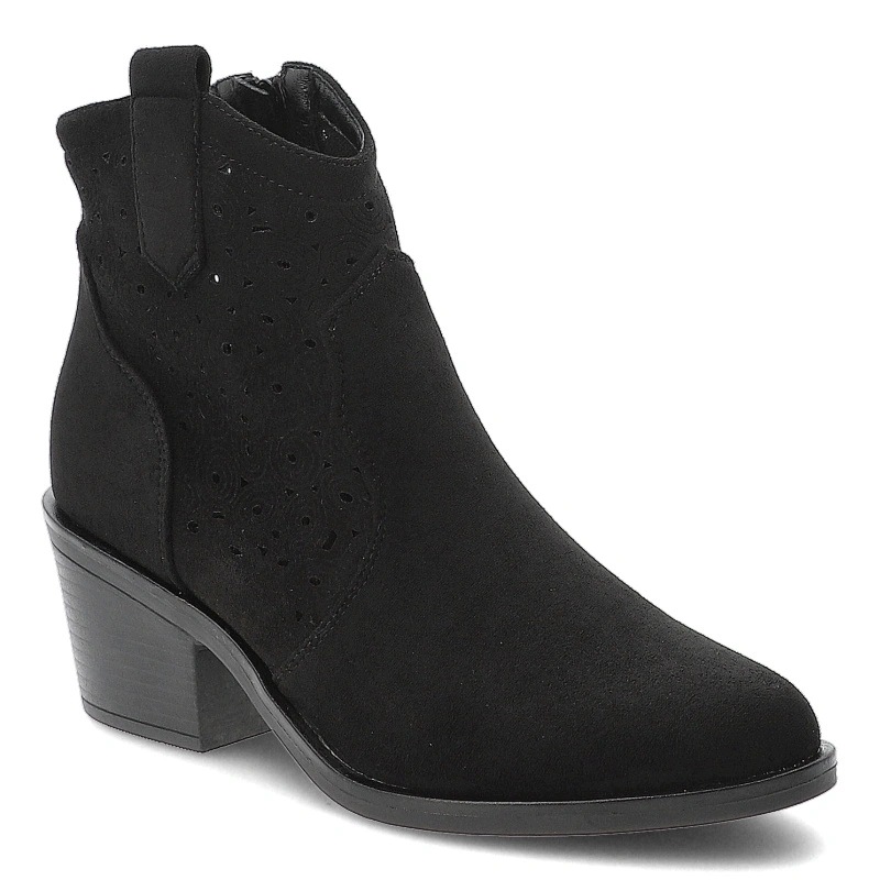Dámské kotníkové boty S.Barski, černé, HY62-8147 Black