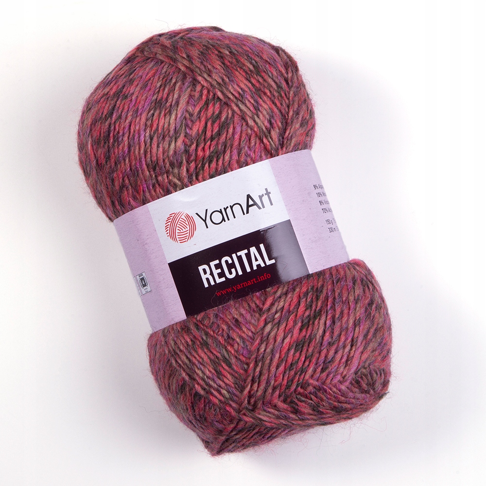 Příze YarnArt Recital 150g/330m vlna melír 662 balení 3 ks