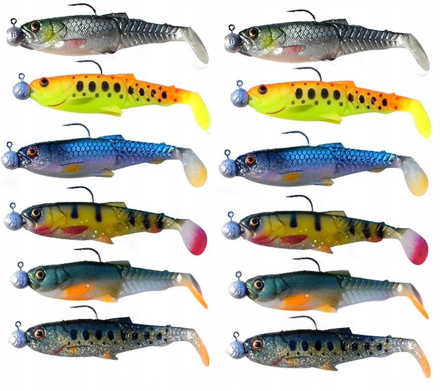 Ripper Zestaw Gumy Cannibal Craft 12 szt 10,5cm uzbrojone 7GR Na Spinning