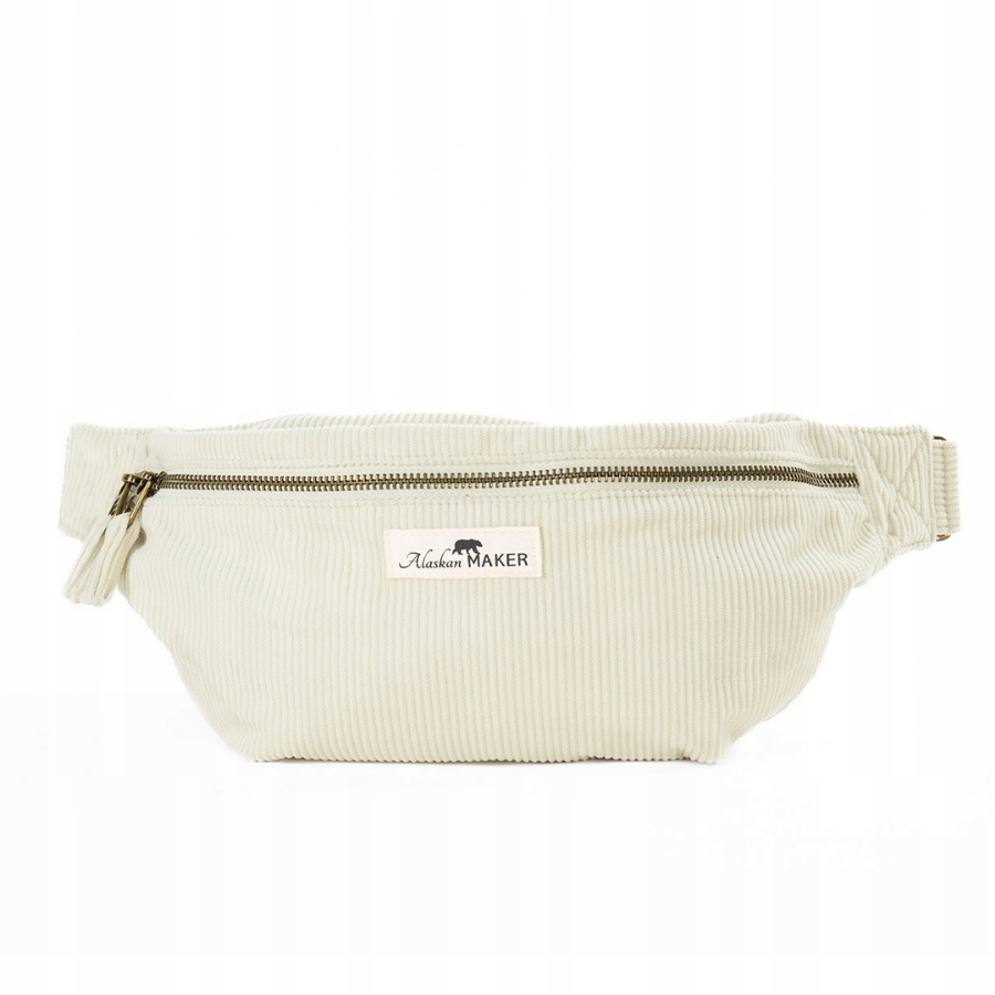Manšestrová crossbody ledvinka Willow Alaskan Maker Ivory