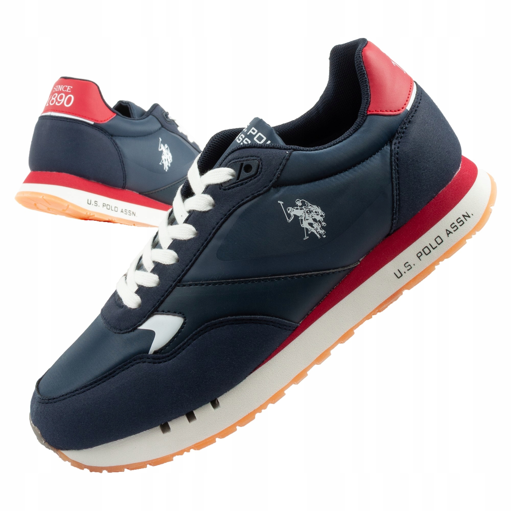 Pánské sportovní tenisky U.s Polo Assn vel.45 módní, pohodlné, tmavě modré