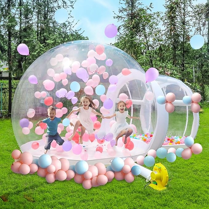 Bubble House 3m Dmuchany domek z wirującymi balonami