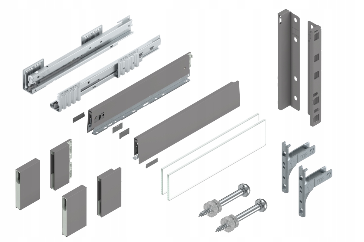 Blum Zásuvka Merivobox 450 Vysoká E Blm Sivá 40 kg