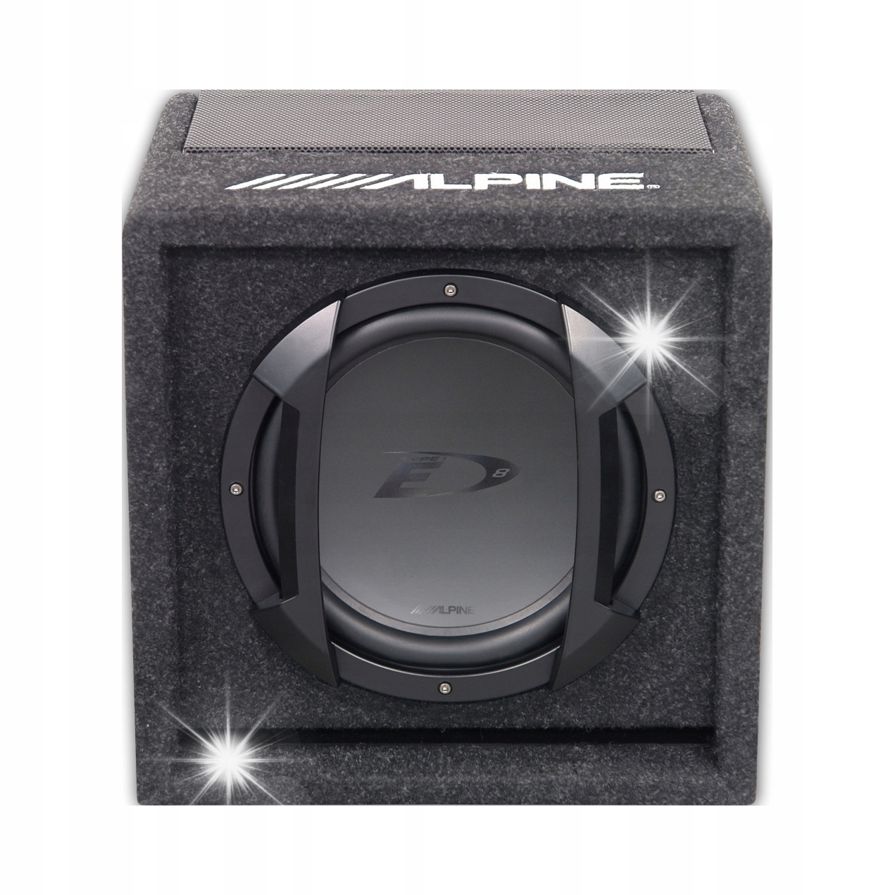 Alpine SWE-815 Samochodowy subwoofer aktywny skrzynia pilot