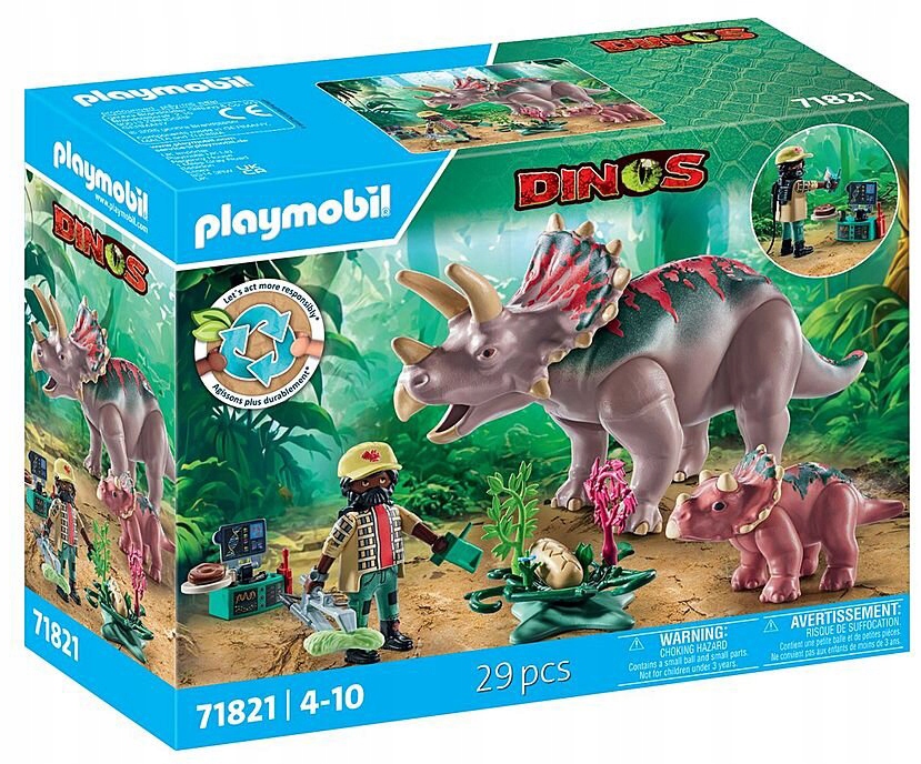 Zestaw zabawek dla dzieci Dinos Triceratopsy