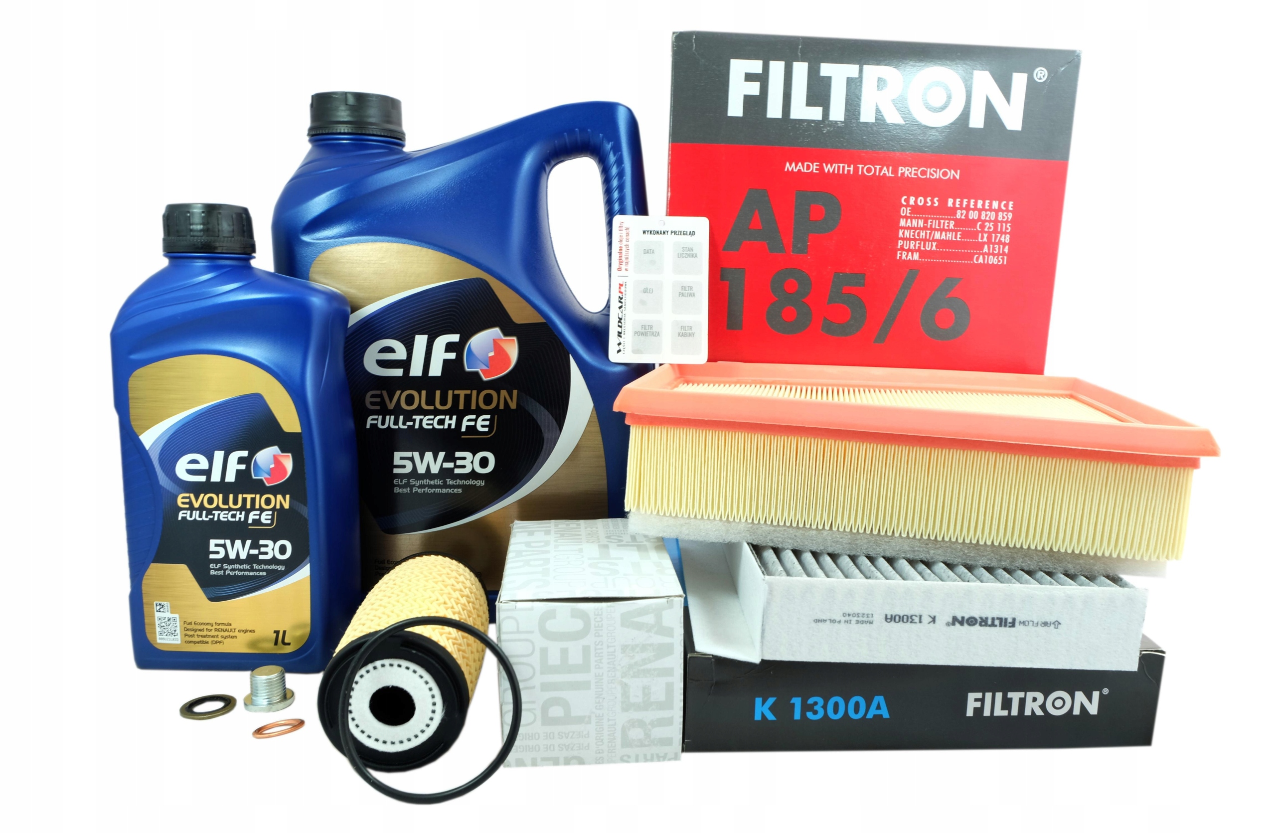 3xFilter 5v30 Renault Fluence Megane 3 1.6 dCi