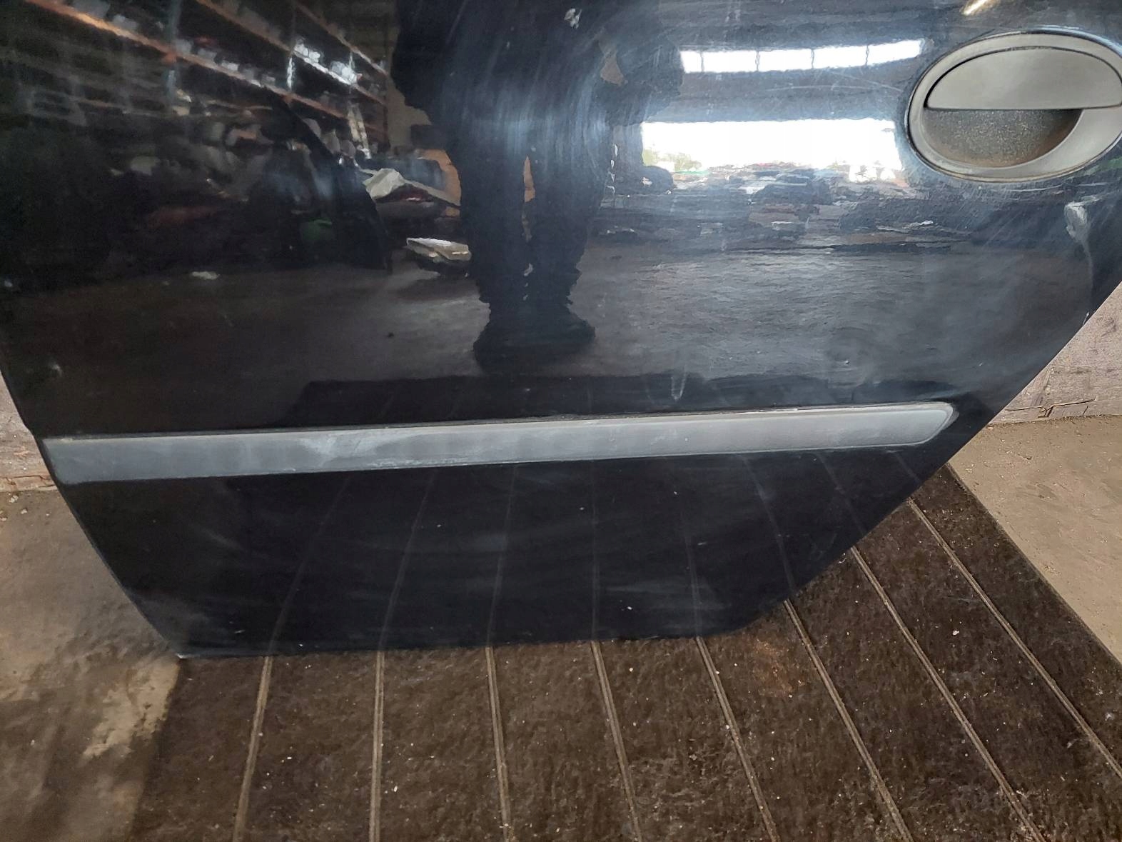 door complete left rear part OPEL MERIVA A black,