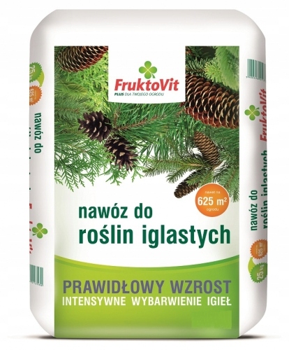 

Fruktovit Nawóz Do Iglaków Tui Cisów 25KG Granulat