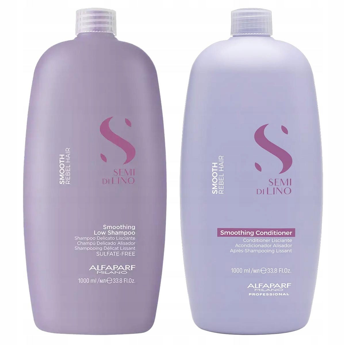 Alfaparf Semi di Lino Smoothing vyhlazující kondicionér na vlasy šampon 1000 ml