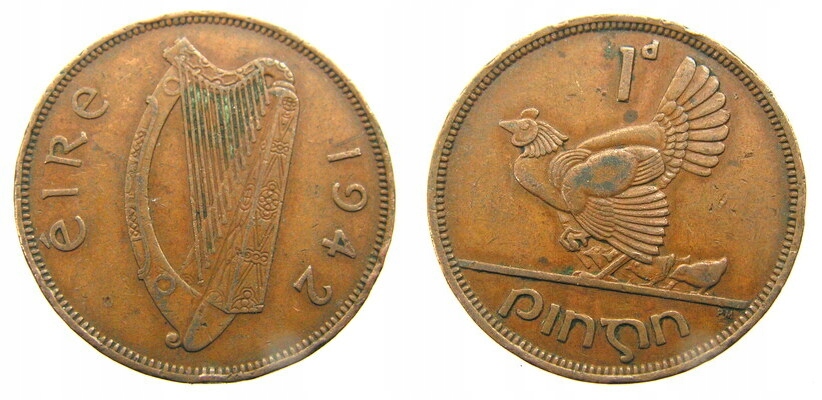 208. IRLANDIA, 1 PENNY, 1942