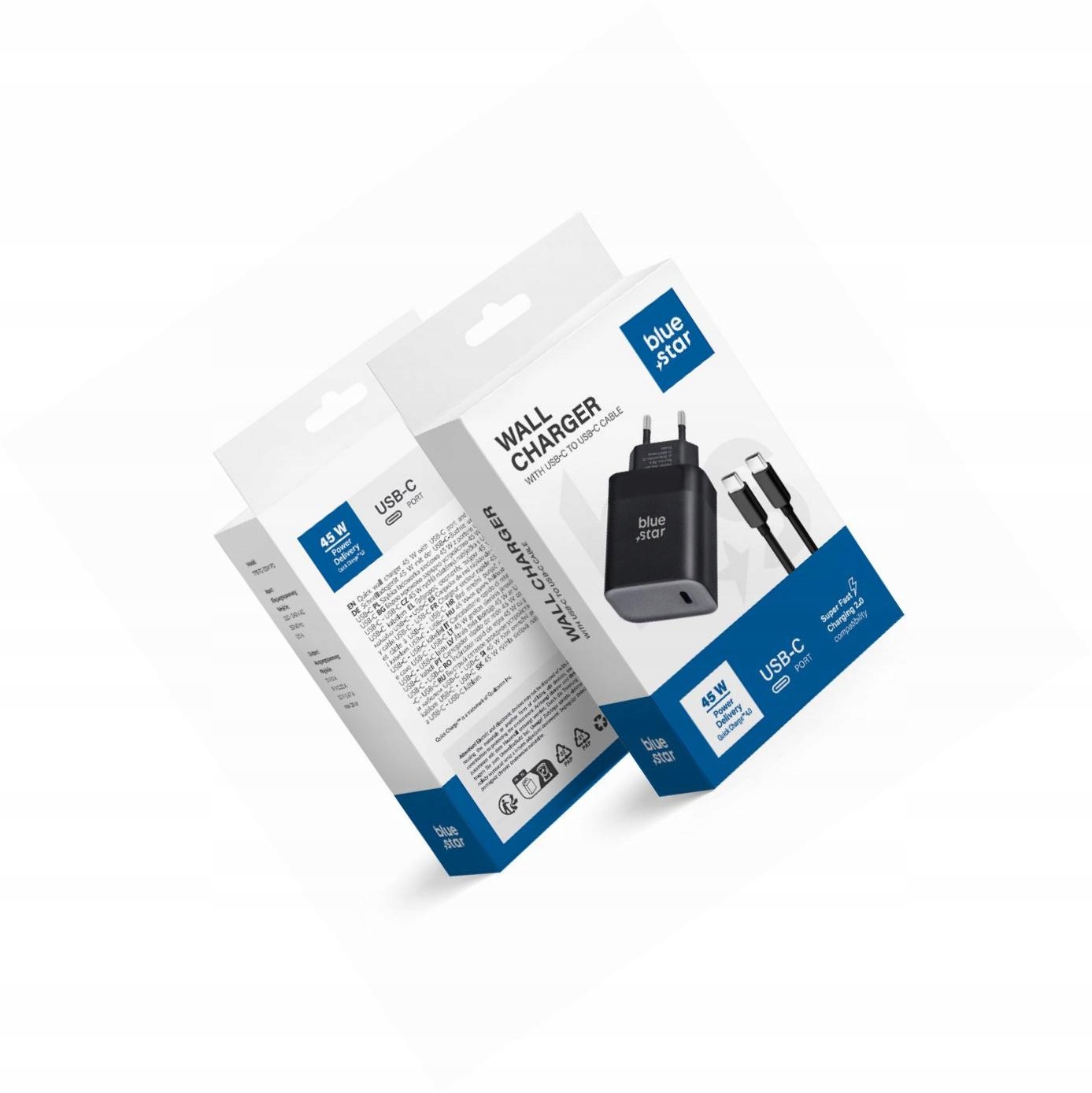 Szybka ładowarka 45W z odpinanym kablem Usb-c do Samsung Galaxy A70