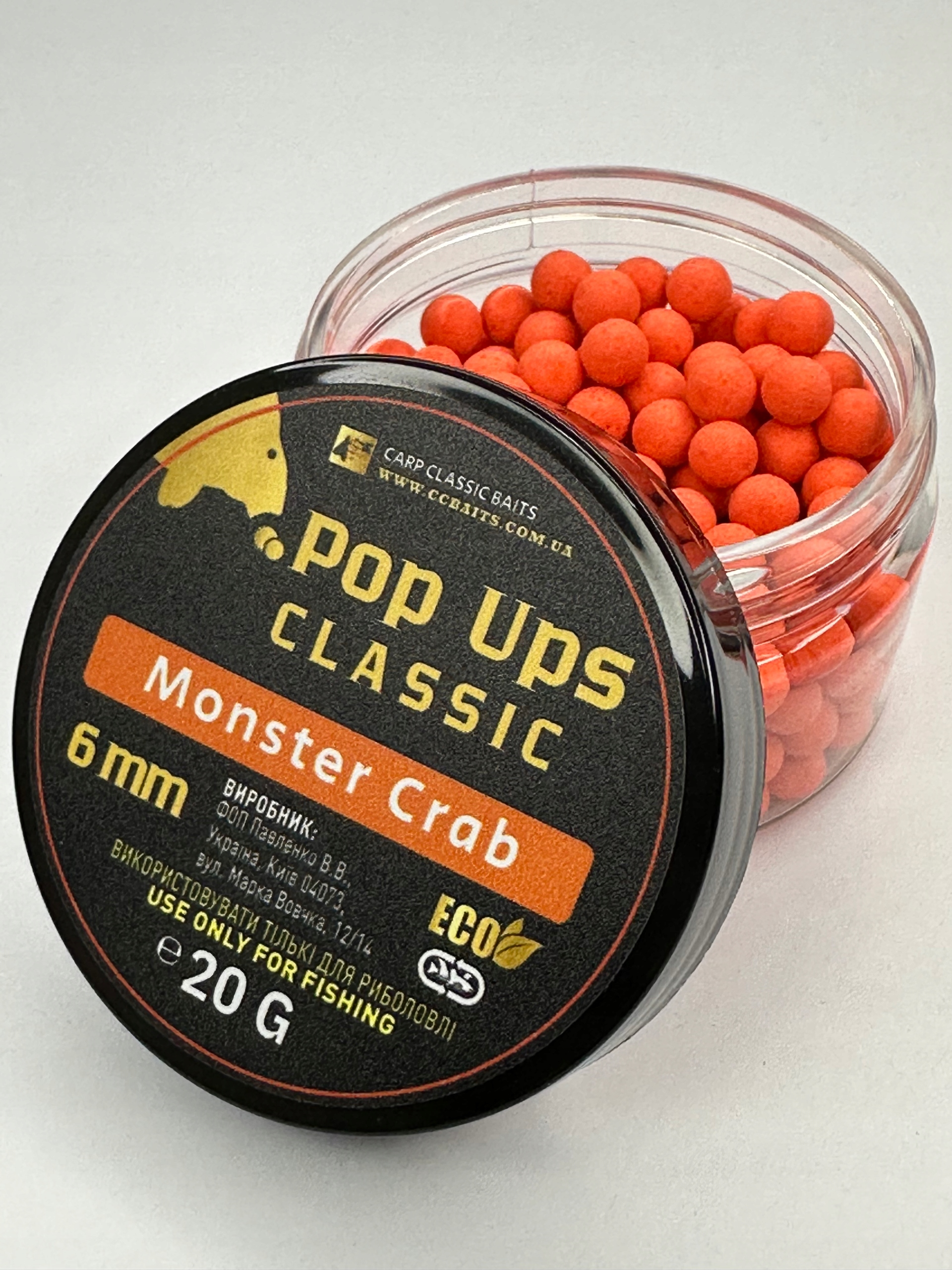 Kulki Carp Classic Baits Pop Ups 6 MM Classic Monster Crab