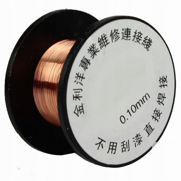 Drut Miedziany 15m 0,1mm do mostkowania ścieżek