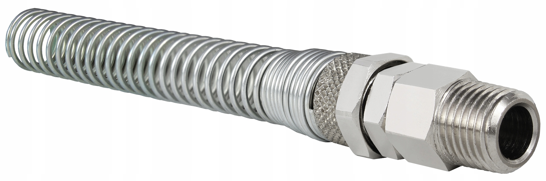 Końcówka z sprężyną obrotowa na wąż 10x8 mm 1/4"z