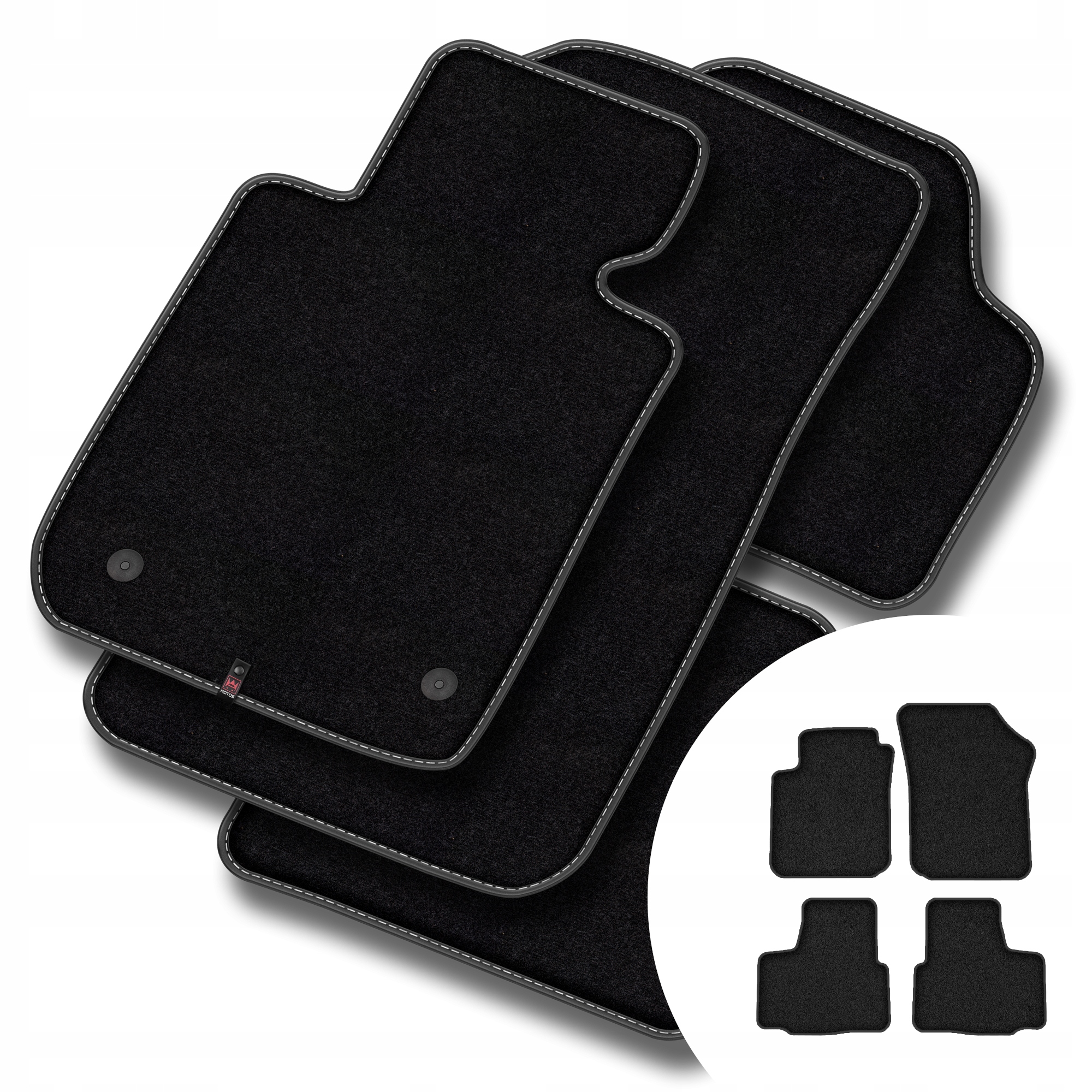 Prémiové velurové koberce pro Seat Mii 2012-2019
