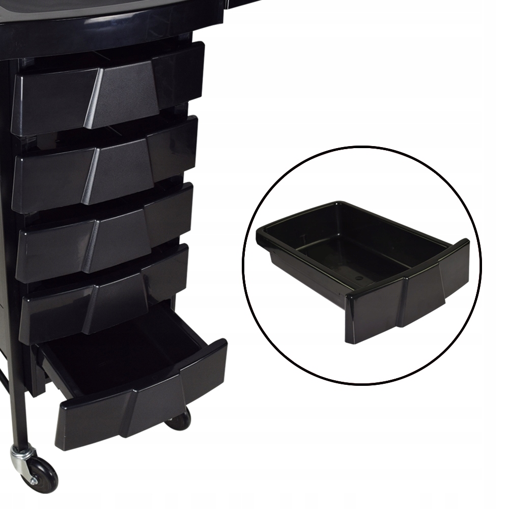 Pomocnik fryzjerski wózek DUO RED mocne koła Model Duo Red