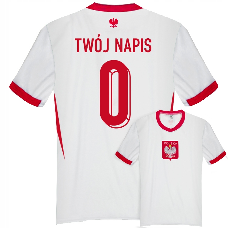 Polska Koszulka piłkarska Własny Nadruk np Lewandowski 146