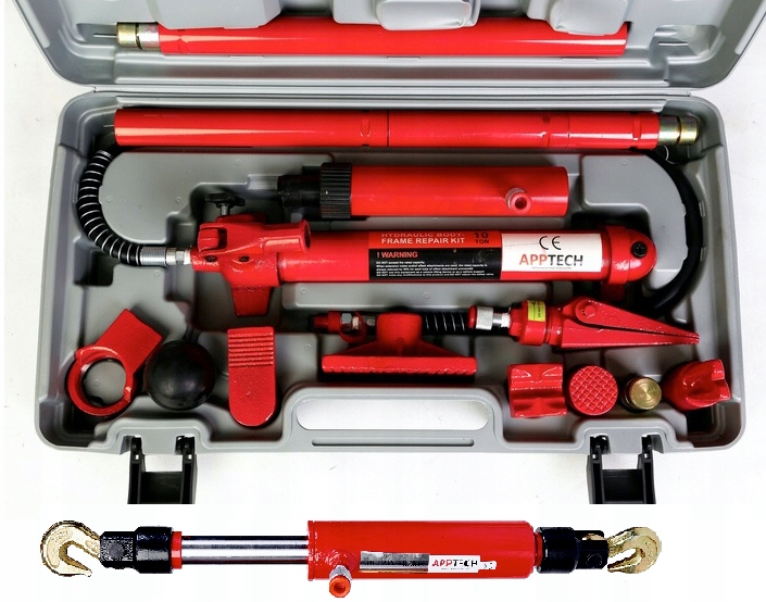 ROZPIERAKI BLACHARSKIE ROZPIERAK 10T + ŚCIĄGACZ WALIZKA ADAPTERY