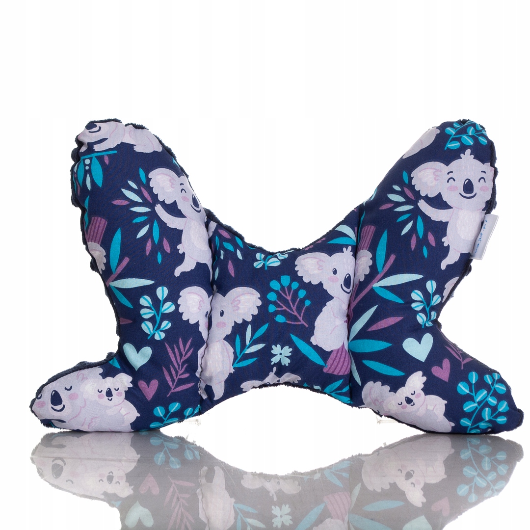 

Poduszka podróżna motylek antywstrząsowy minky