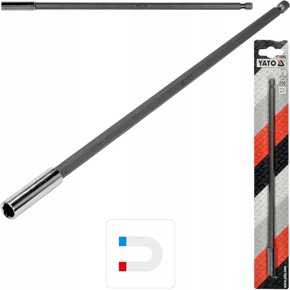 Yato Uchwyt przedłużka do grotów bitów 1/4 25cm