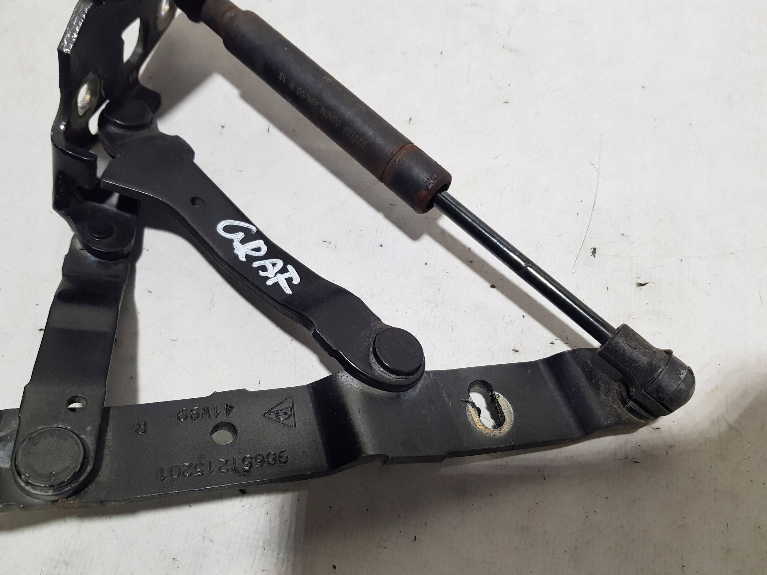 hinge bonnet boot rear part right Porsche Boxster 986 98651215201