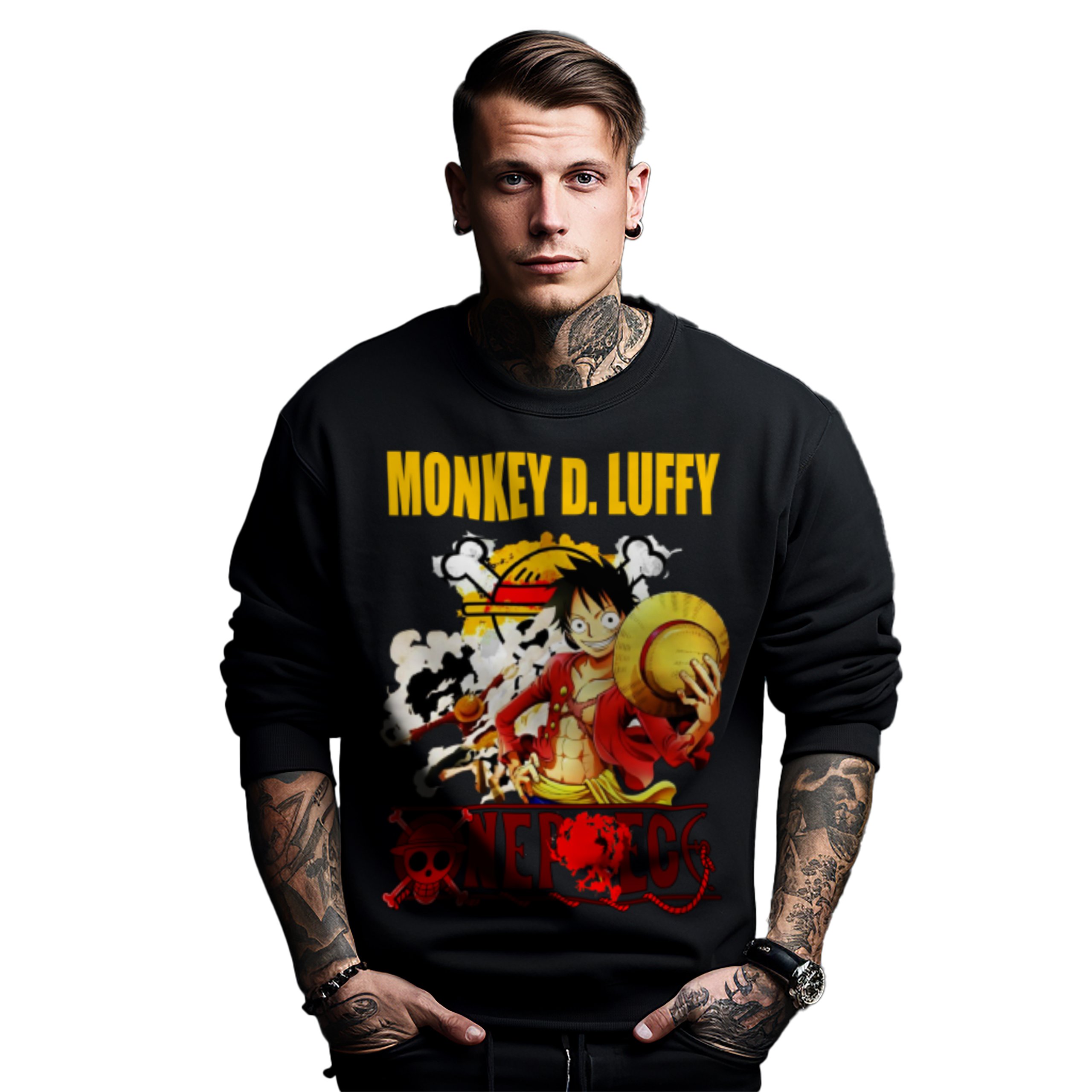 Mikina s potiskem Anime Monkey D. Luffy