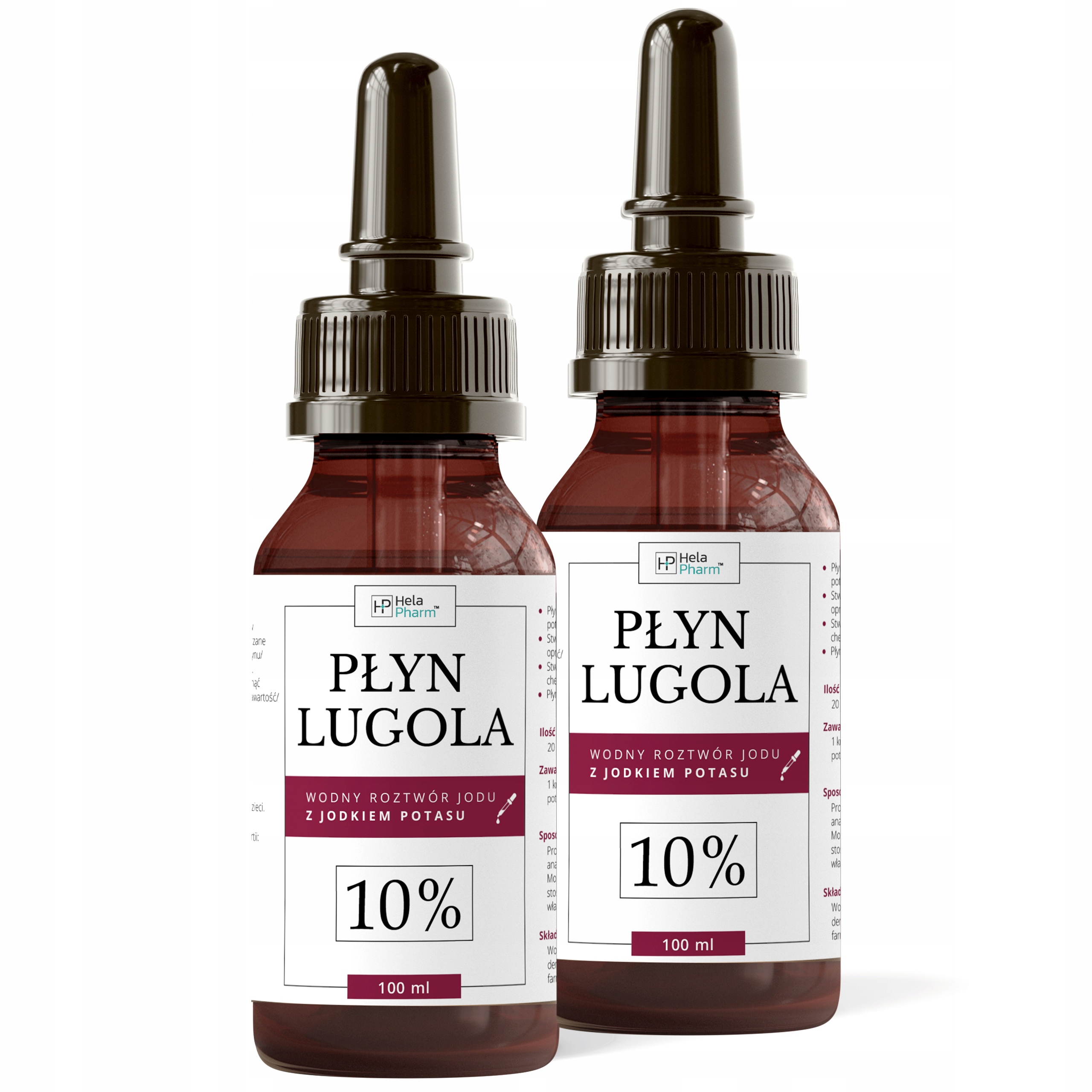 

Płyn Lugola 10% Jodek Potasu czysty jod 2x100ml