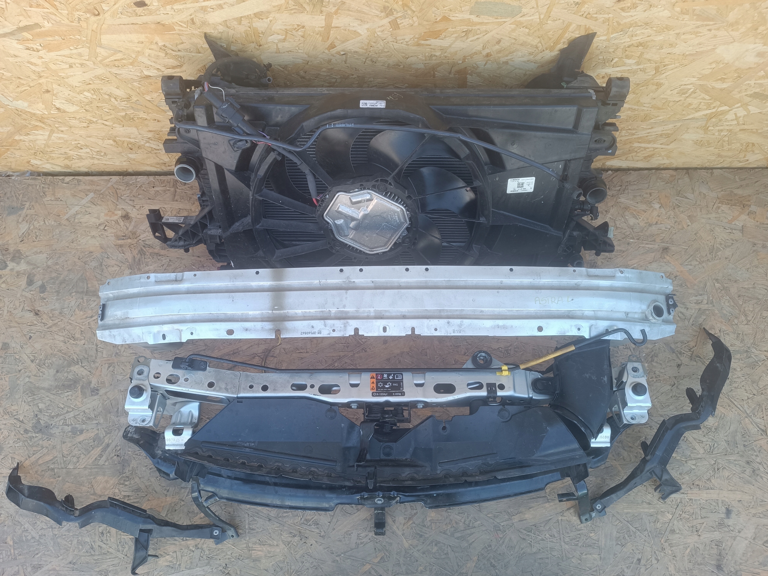 support panel for radiators radiator OPEL ASTRA K V LIFT 1.2 1.5 CRDI