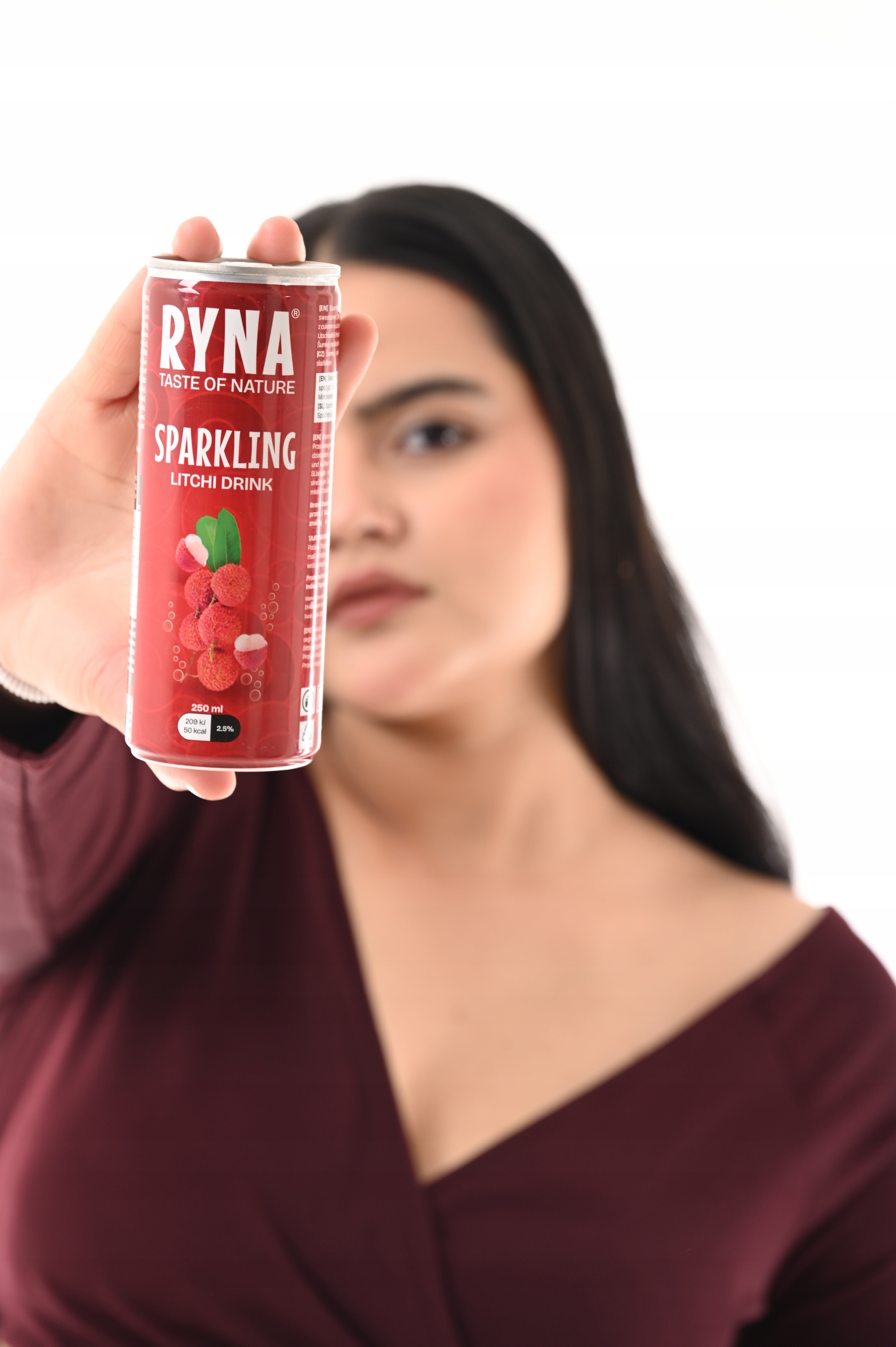 RYNA LITCHI SPARKLING DRINK 250ML Weight (with packaging) 0.25 kg