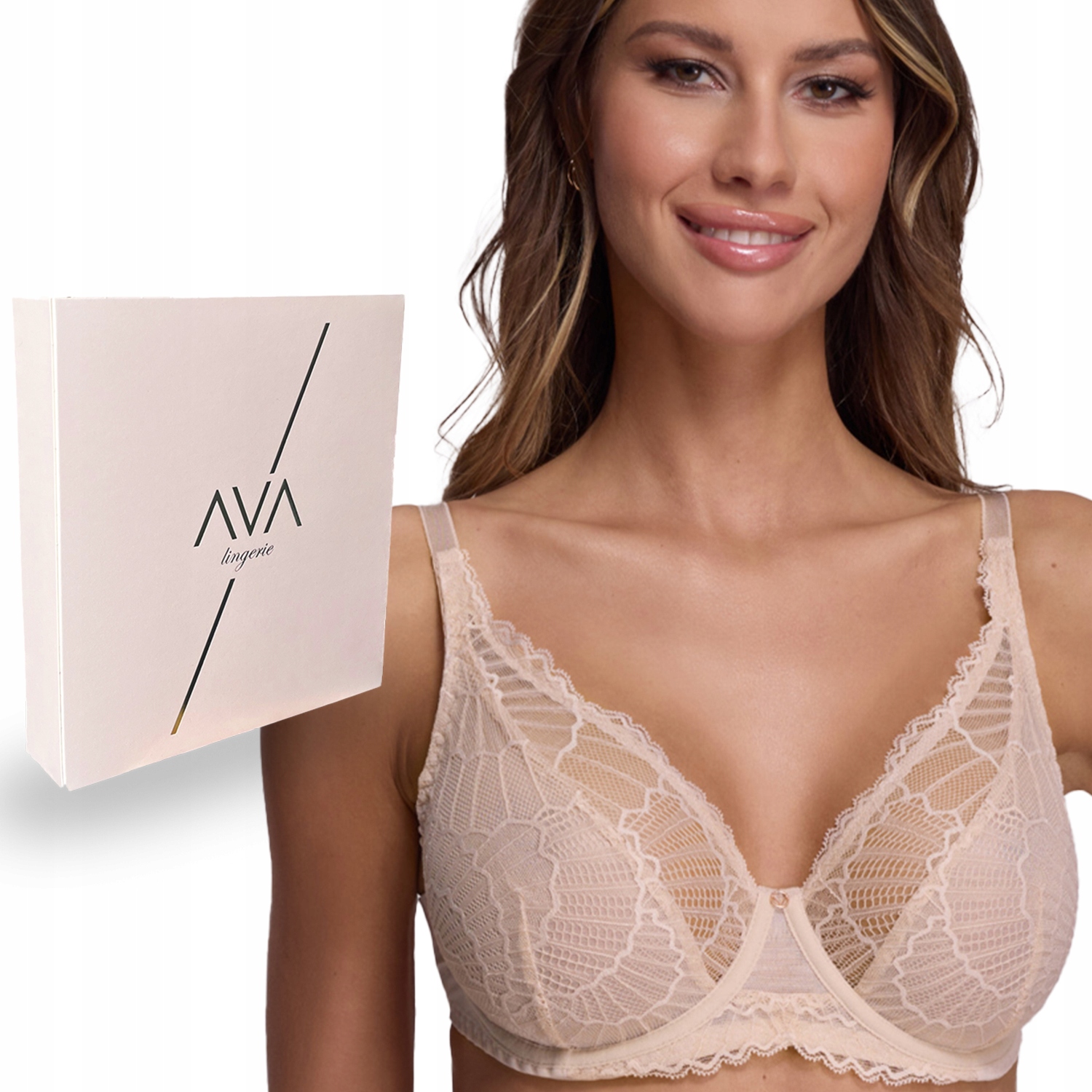 Měkká měkká podprsenka Ava Delight 2200 Béžová 100D