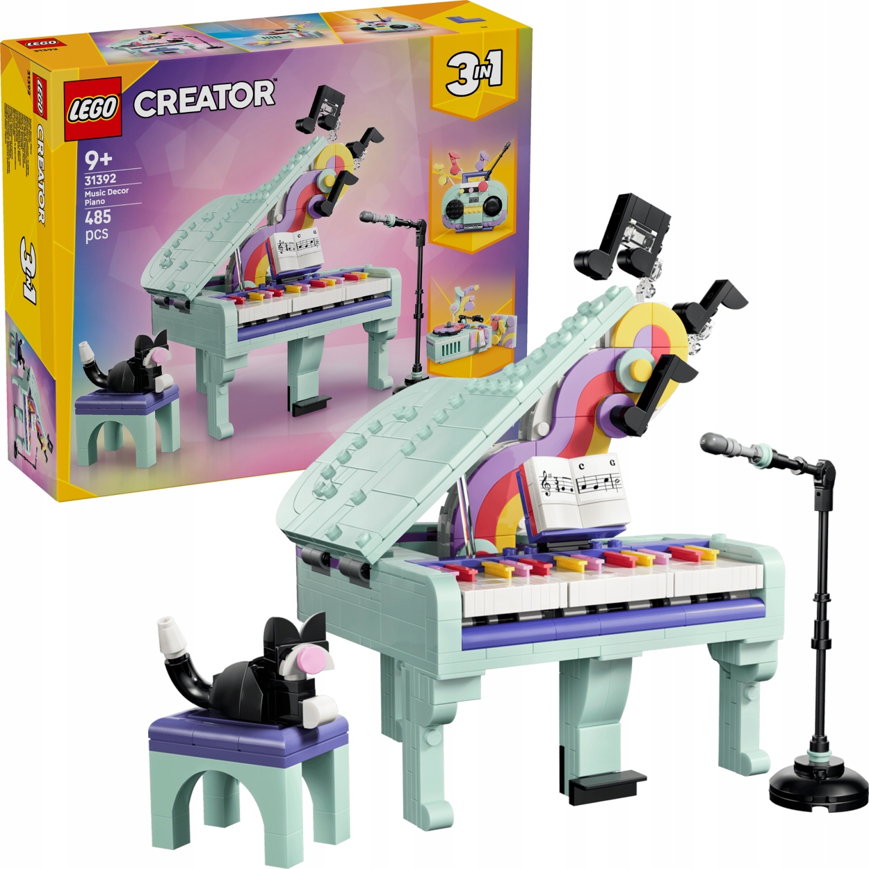 Lego Creator Dekorativní klavír s kočkou – 31392