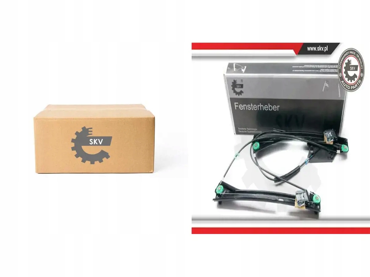 2x Podnośniki szyb ESEN SKV PRZÓD L+P do VW POLO 5, POLO V