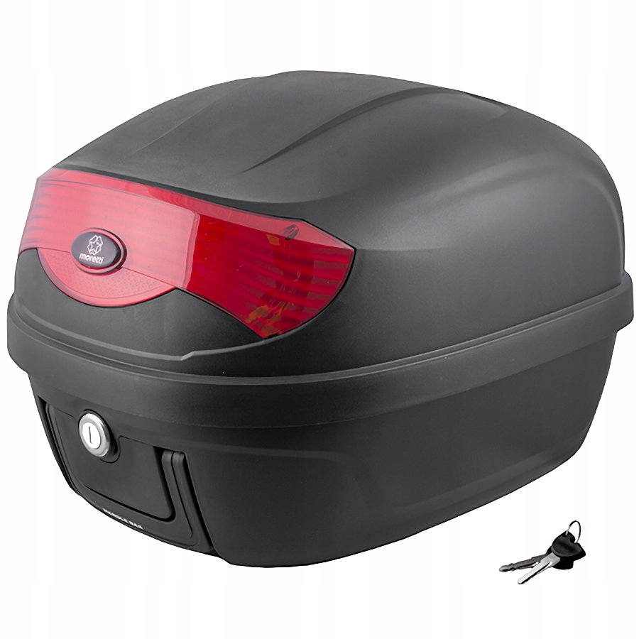Kufer Motocyklowy Centralny Moretti MR-808 Pojemność 28 L Czarny Polimer