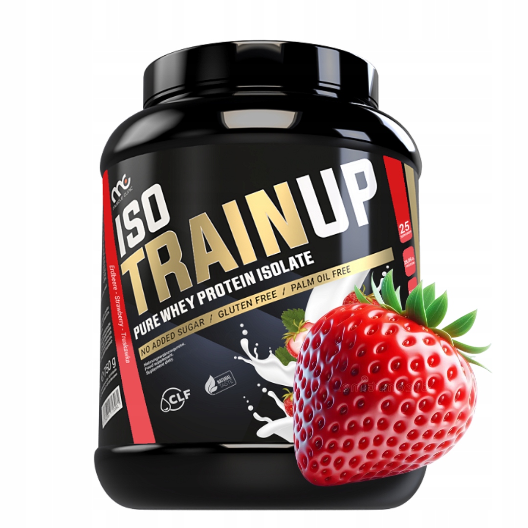 Muscle Clinic Iso Train Up 750g Wpi syrovátkový proteinový izolát jahoda