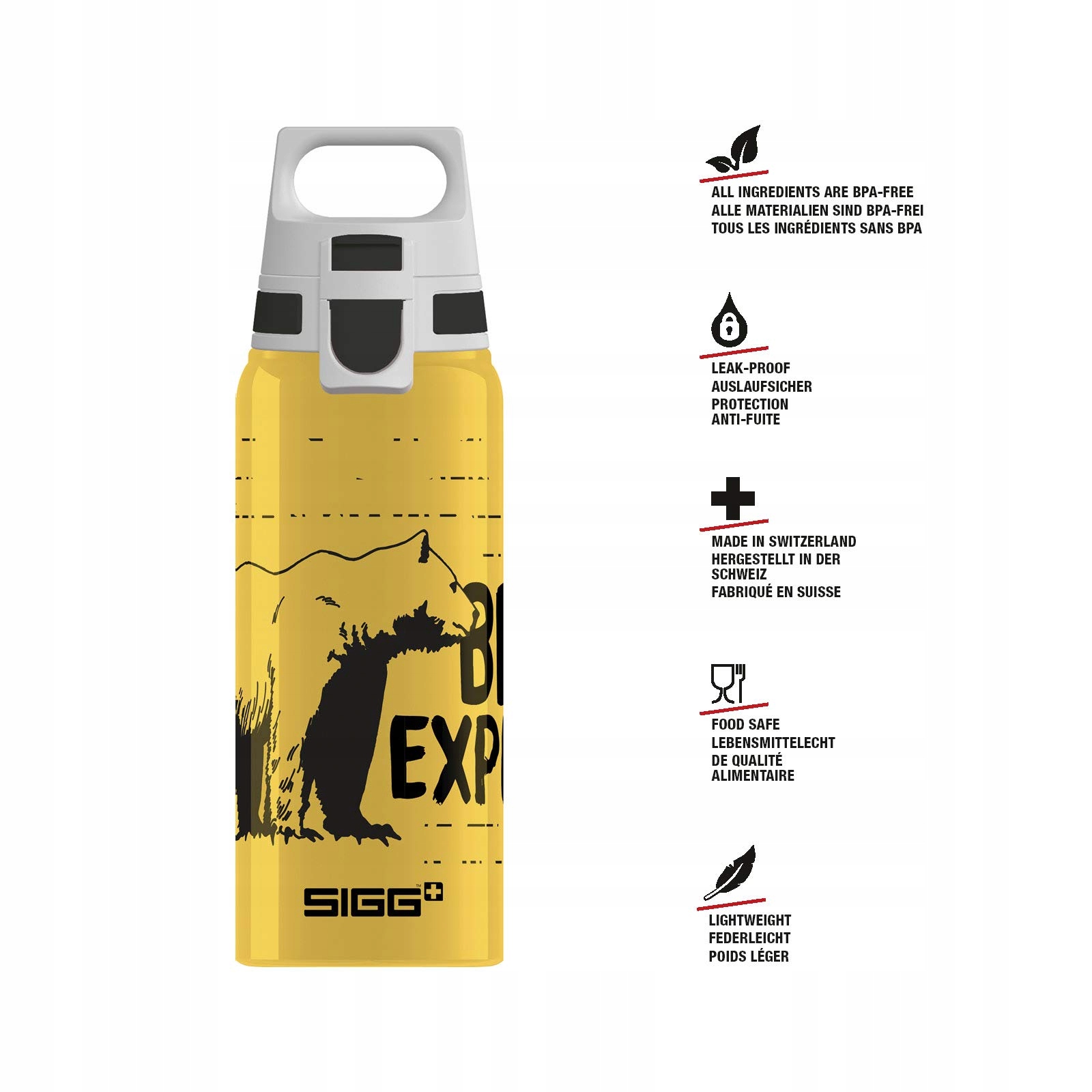 Sigg bidon 600ml żółto/czarny EAN (GTIN) 7610465900222