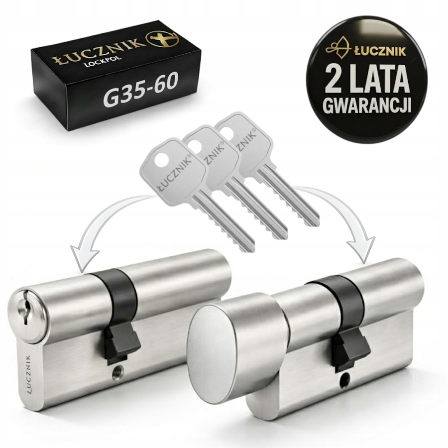 Komplet Wkładek G3560 G35-60 35G 60 Łucznik Do Zamka Drzwi * Polski Produkt