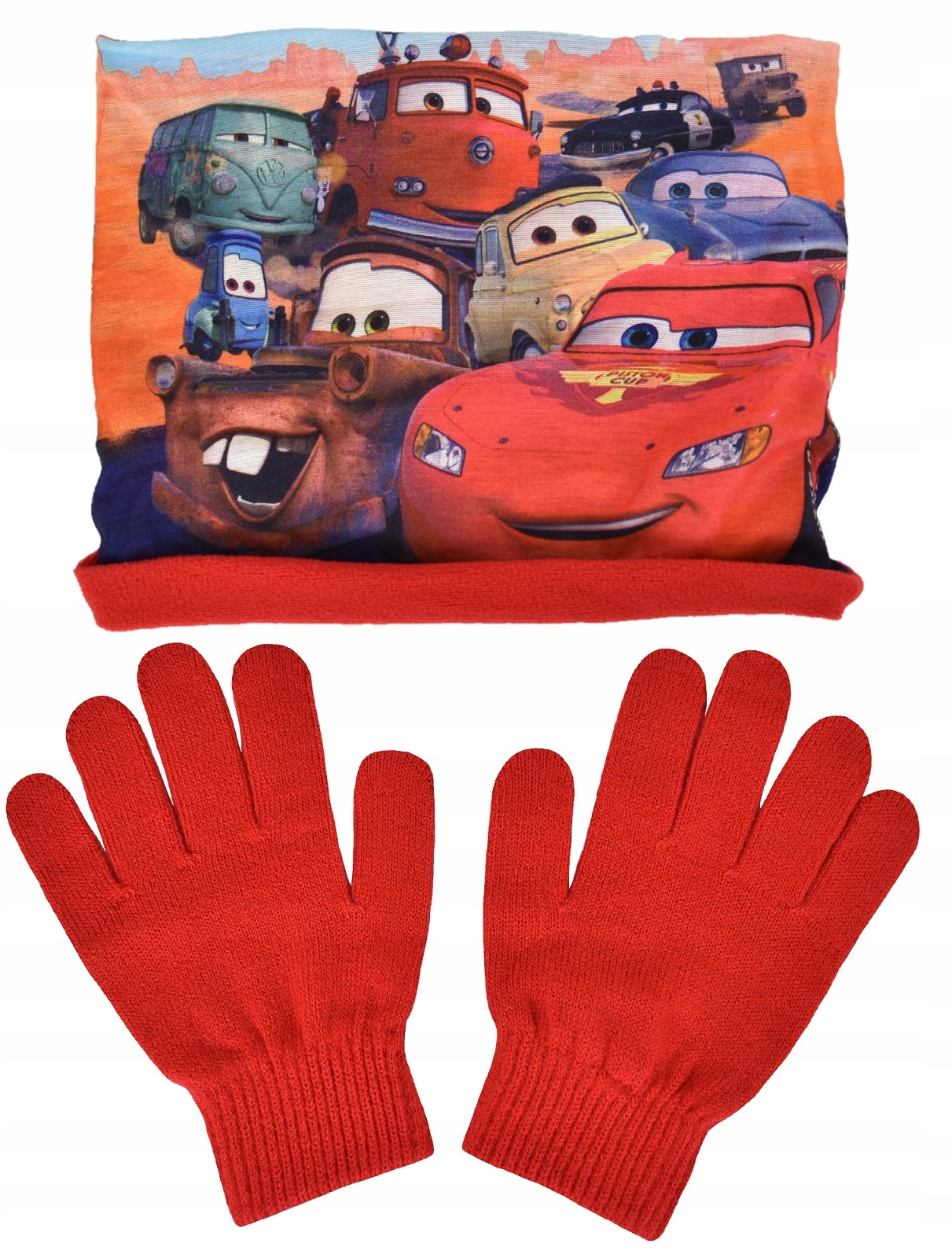 AUTA ZYGZAK MCQUEEN komin szalik polar rękawiczki