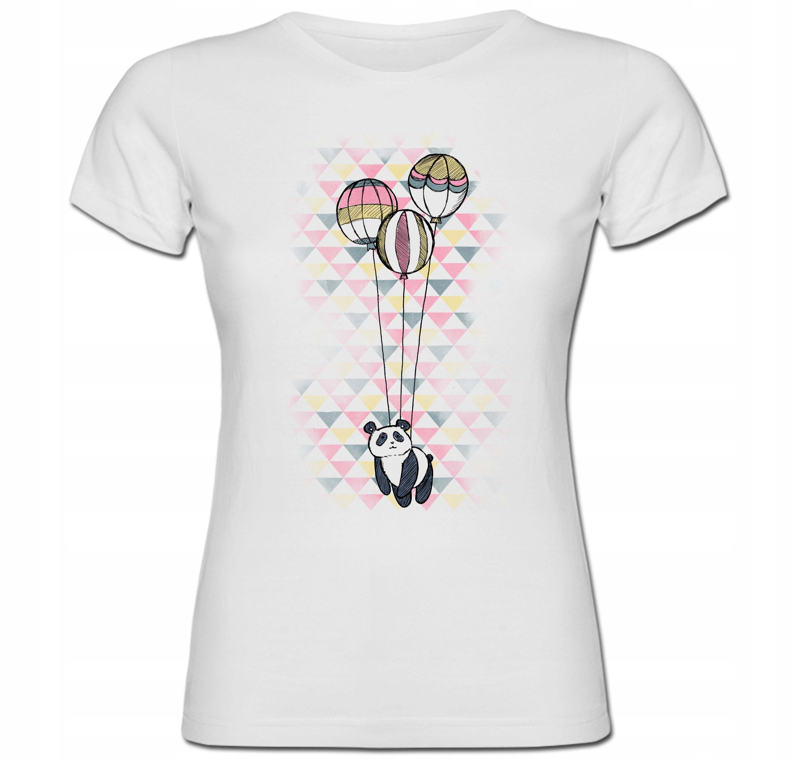 

Tshirt damski panda śmieszne prezent baloniki XXL