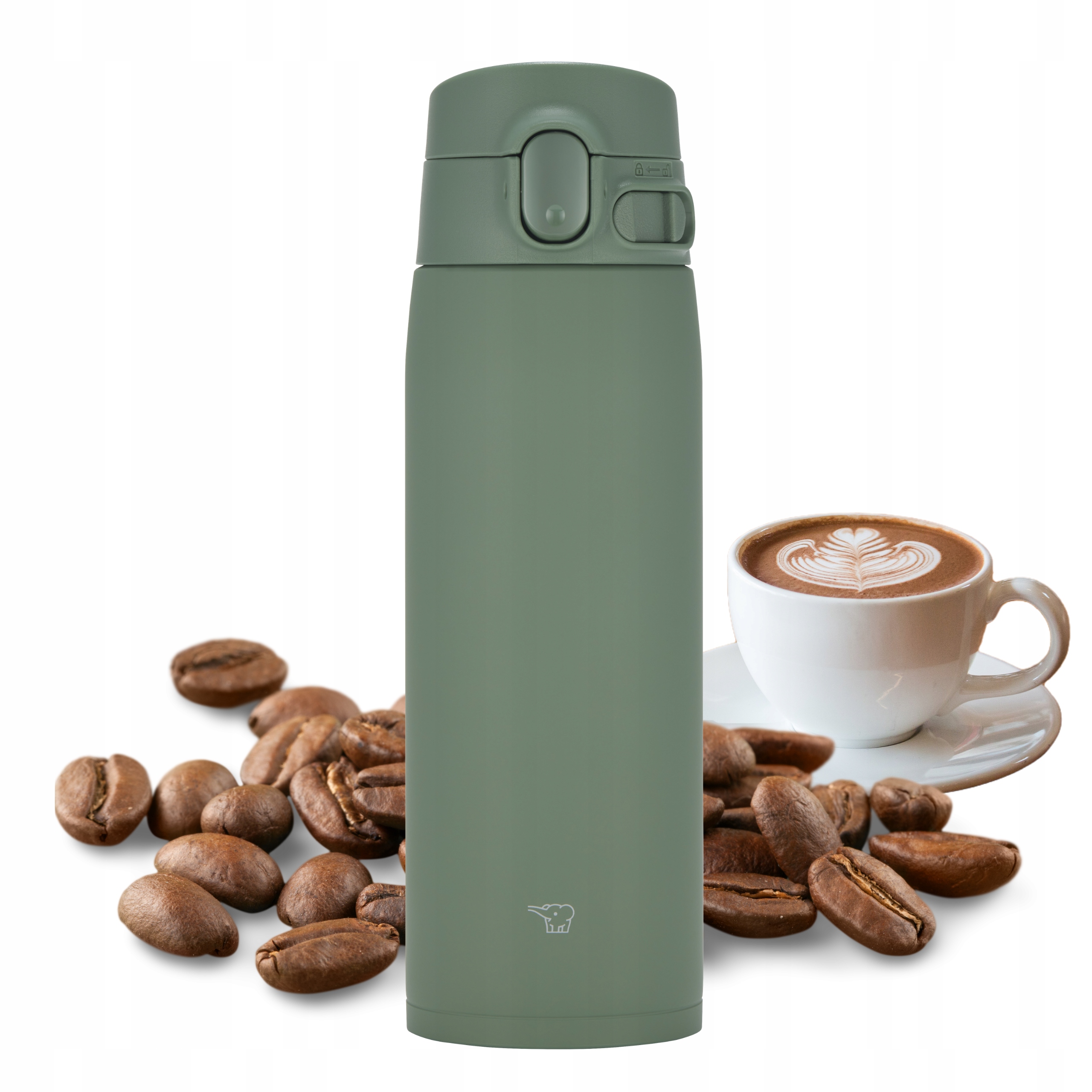 Termohrnek Zojirushi SM-VH60-GM 600 ml zelený, vzduchotěsná termoska na vodu