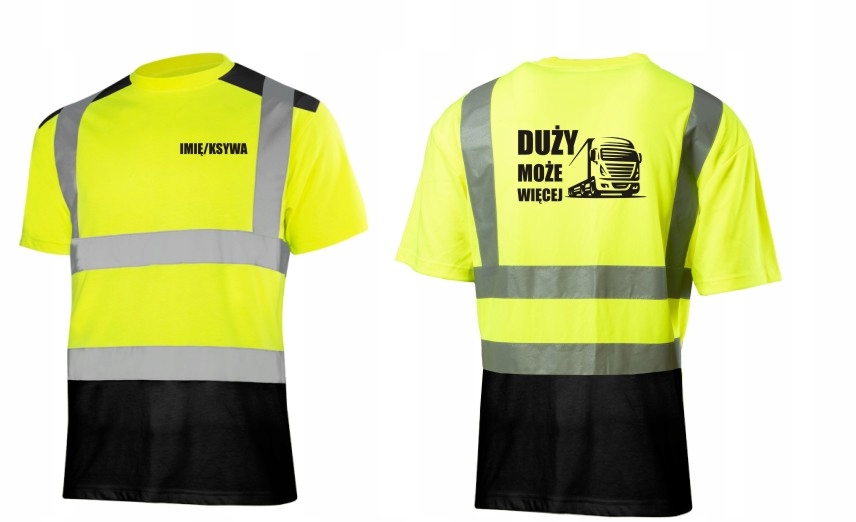 KOSZULKA Z NADRUKIEM ODBLASKOWA DLA KIEROWCÓW TIR