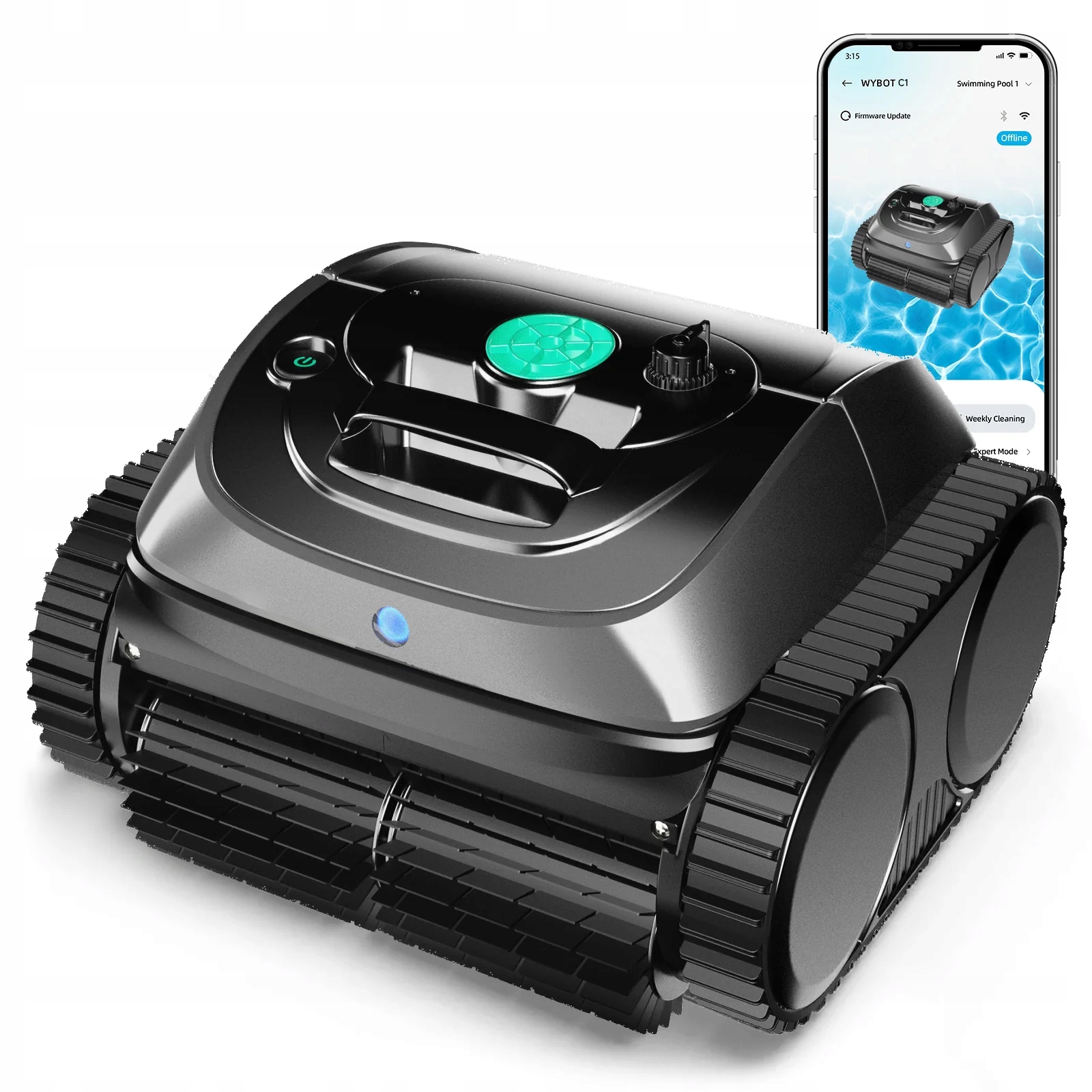 Wybot C1 Robot na čištění bazénu Bezdrátový 150 minut App 150 m²