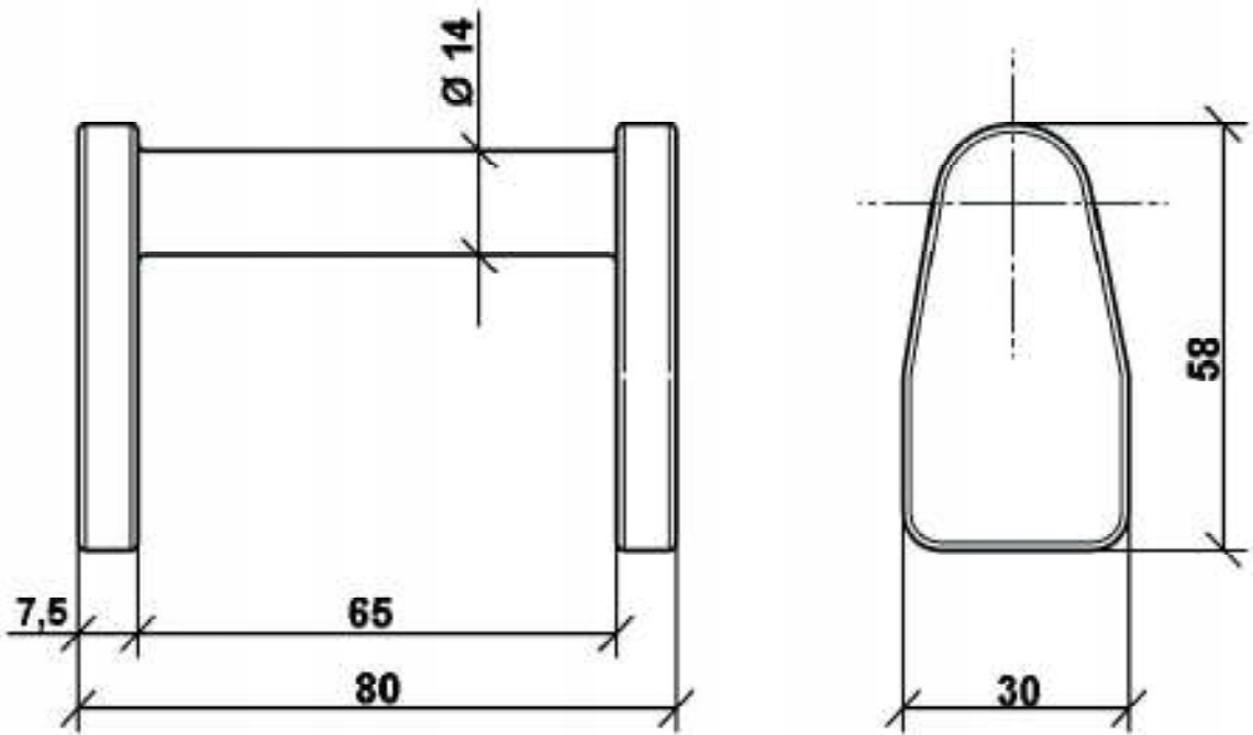 AUTOMAT TYLNEJ BURTY KIPRA WYWROTU 3,5 T + UCHWYT Numer katalogowy części 7234.3.5T+U-2