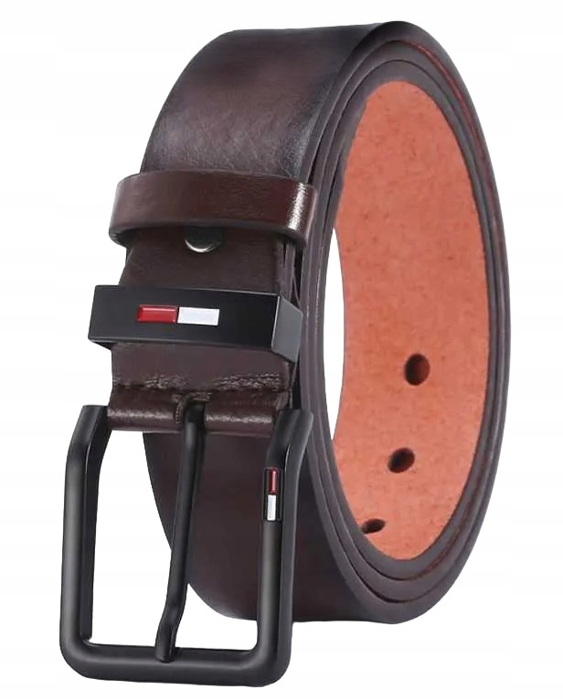 PASEK KLASYCZNY MĘSKI DO SPODNI SZEROKI SKÓRZANY DUŻA KLAMRA