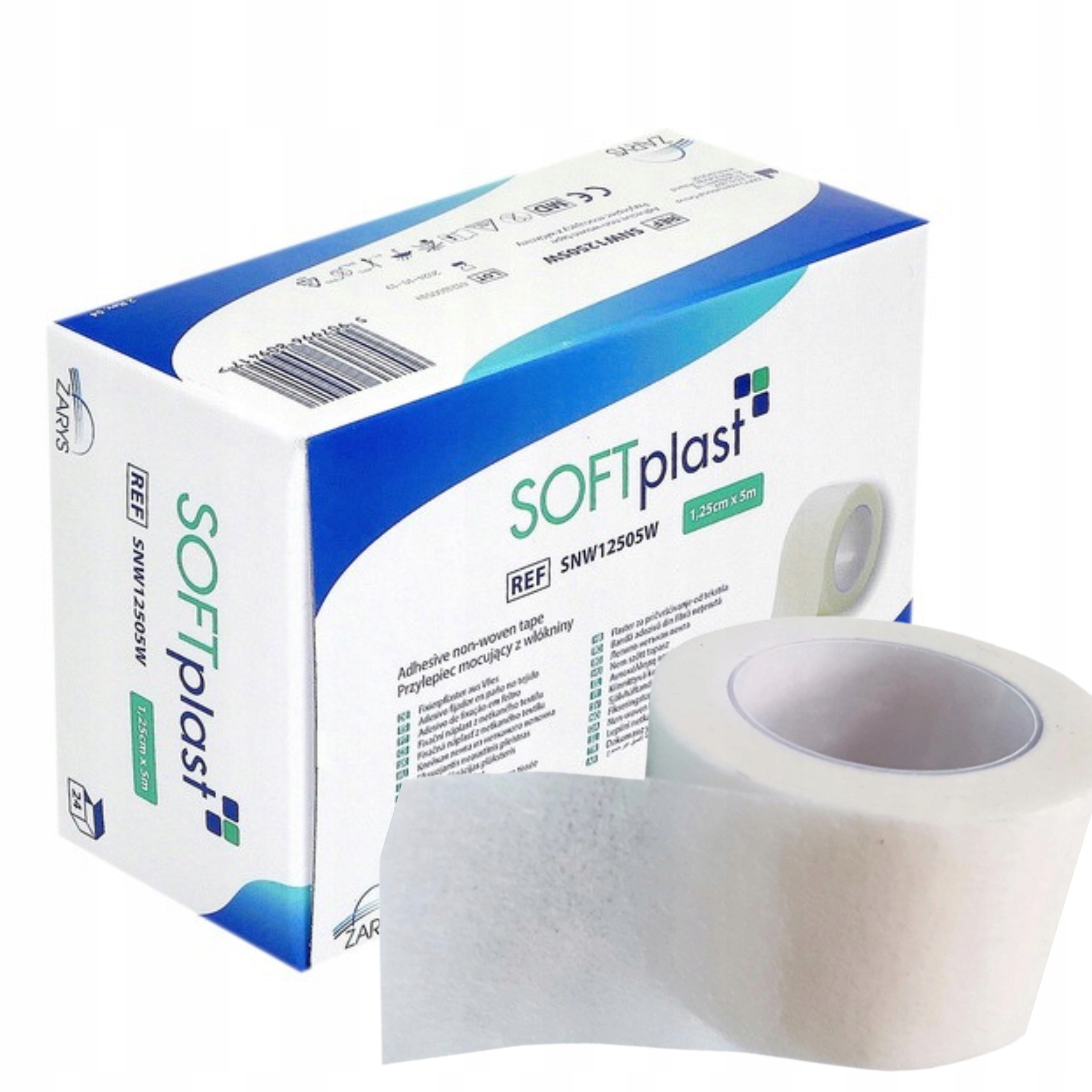 

Plaster Włókninowy przylepiec 5m x1,25cm 1 rolka