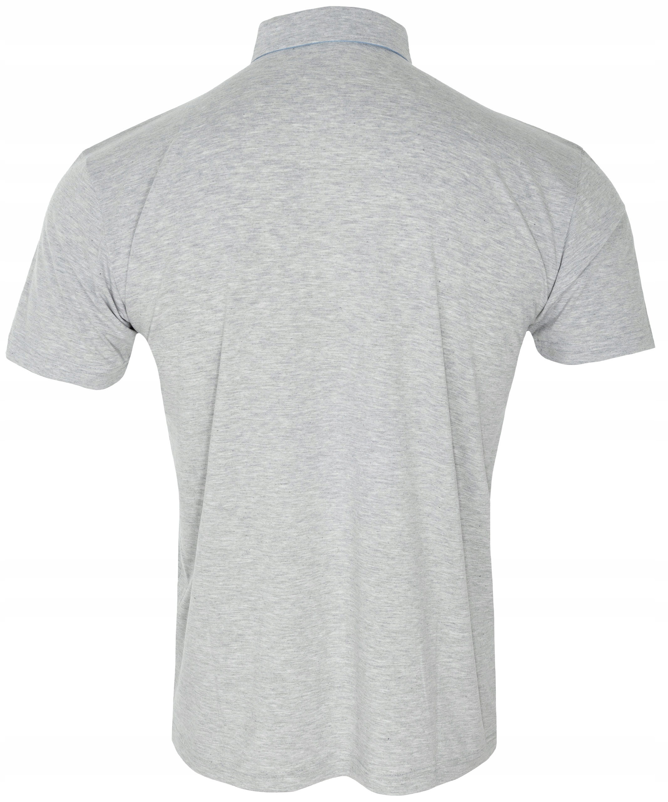 KOSZULKA męska POLO jasno-szara z kieszonką rozmiar M Rękaw krótki rękaw