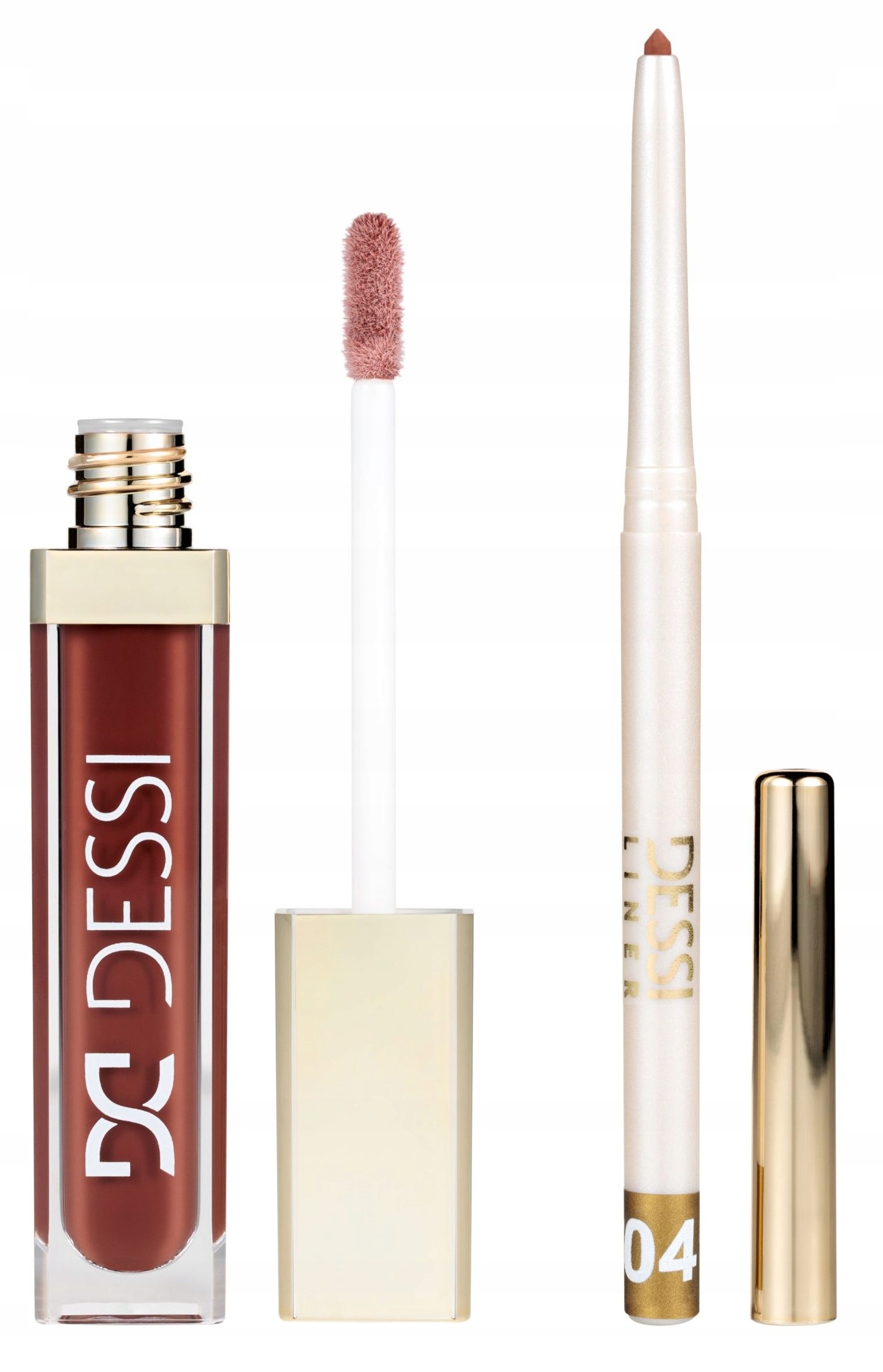 Dessi Sada lesků Creamy Cover Lip Tint 115 Chocolate Konturovací tužka 04