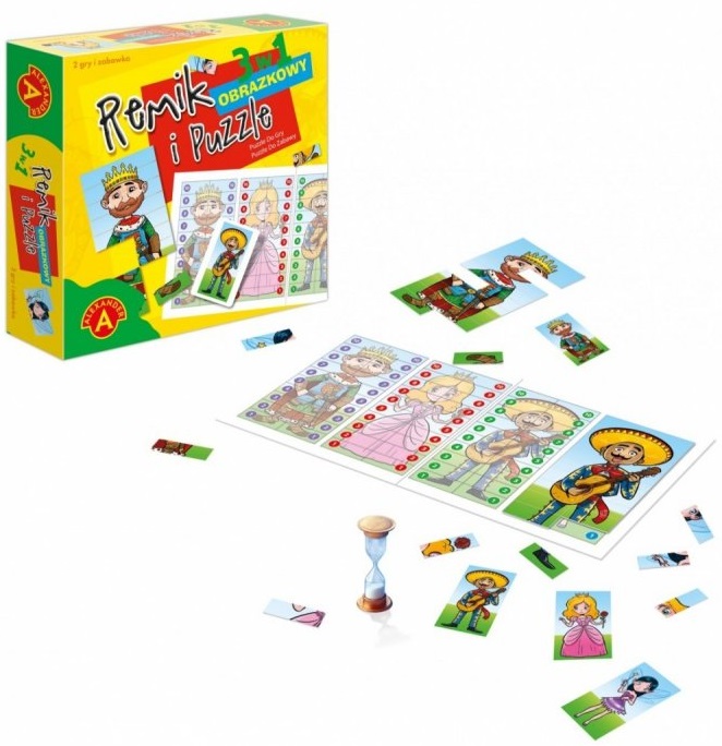 

Remik Obrazkowy 3w1 I Puzzle Do Gry I Zabawy